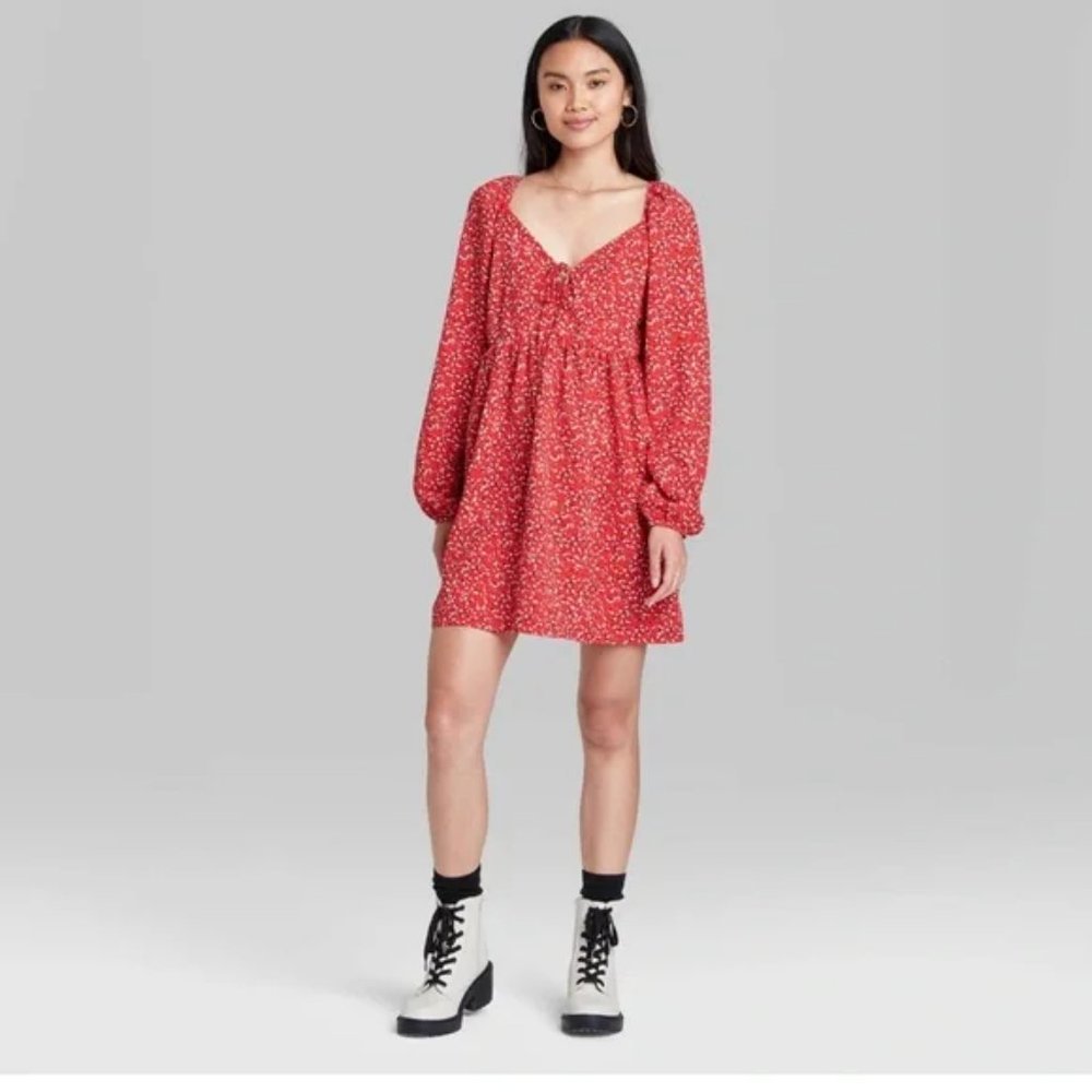 EUC Wild Fable Long Sleeve Dress Sz XL